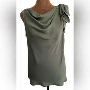 Banana Republic Green Sleeveless Blouse